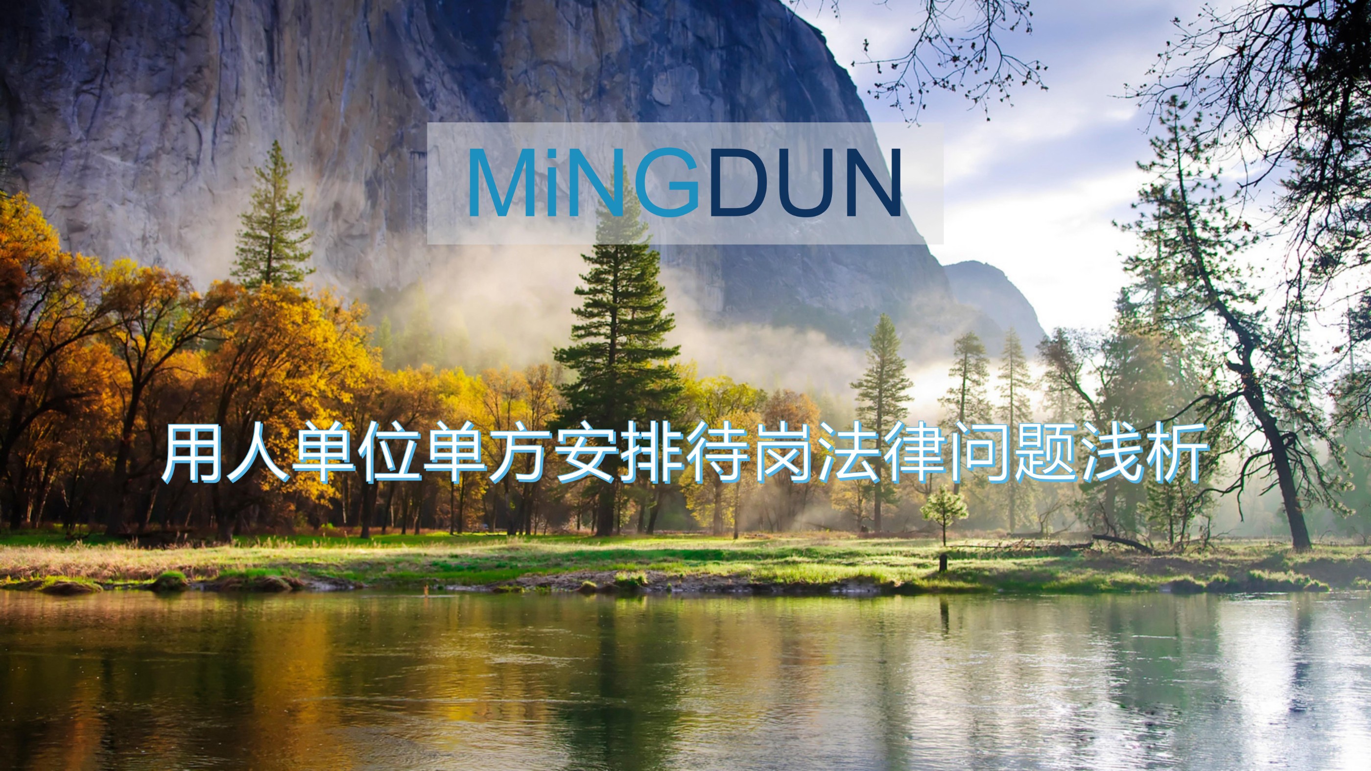 用人单位单方安排待岗法律问题浅析