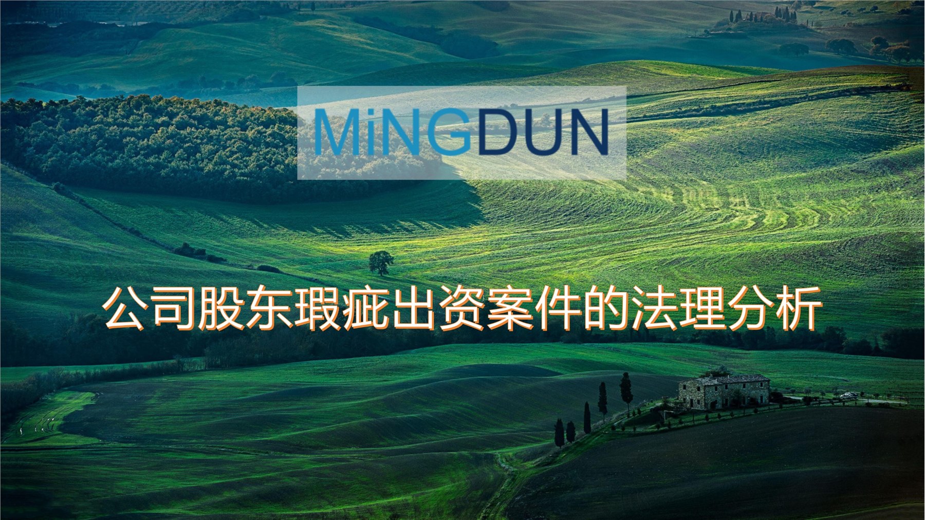 公司股东瑕疵出资案件的法理分析